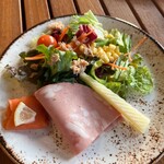 ヒルトン 広島 - 朝食（野菜・コールドミート）