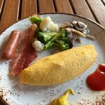 ヒルトン 広島 - 朝食（出来立てのオムレツ）