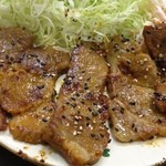 定食の店 ごんべ - 豚ロースみそ漬け焼きのアップ～☆（第二回投稿分②）