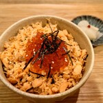 Inaniwa Udon Hachiyoshi - 鮭といくらの親子丼