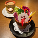 DINING BAR SAKANAZA - 新鮮野菜のバーニャカウダ(\720)