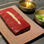 焼肉bue - 兵庫県産和牛 厚切り和牛レバーステーキ仕立て