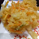 はなまるうどん - ４種野菜のかき揚げ 150円(税込)(2023年3月10日撮影)