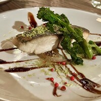 TOKYO Whisky Library - 鰆の香草パン粉焼き 菜の花