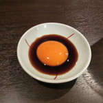 卵黄を入れた醤油