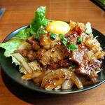 199473010 - 炭火焼特上中落カルビ・ホルモン丼（並）