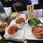 Kandouno Nikuto Kome - 肉味噌、キムチ、野沢菜、塩辛は、取り放題❣️