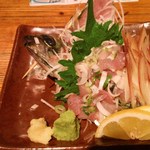 味わい酒場 - 本日の鮮魚～鯵のタタキ