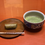 菊乃井 - 桜餅とお抹茶