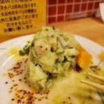 7FUKU - アボガドと帆立貝のタルタル(相方さん半分残してくれてました)