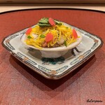 御料理 寺沢 - 毛蟹の蒸しずし