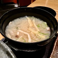黒毛和牛専門 天の幸山の幸 淀屋橋店  - 椎茸の味噌汁