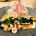 Teshio Gohan Gen - 豚と春野菜の温しゃぶからし酢味噌