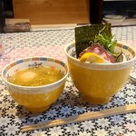 ベイビーマルソン さくら麺菓 - 特製カルピスバター昆布水つけ麺1300円+肉団子100円