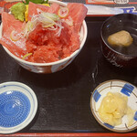 たいら食堂 - 中トロネギトロ丼