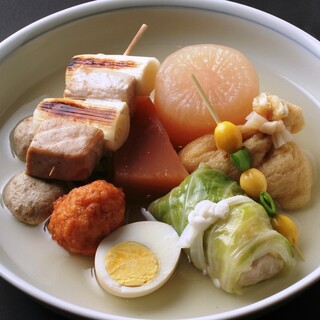 Oden with Kansai-style soup stock
