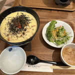 神戸元町ドリア - もちとチーズ明太子ドリア、サラダスープセット