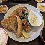 ごほうびバル たばる - 本日のオススメ 『ミックスフライ定食』 900円