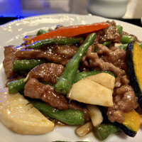 中国料理 盤古殿 新横浜プリンスホテル店 - 牛肉とインゲンのオイスターソース炒め