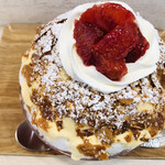 かき氷店 小桃 - ブラットオレンジはトップにも中にもたくさんあります♪