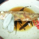 あじろや - 海の幸定食の煮魚（アカハタ）