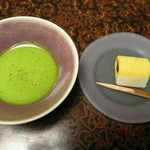 浅田屋 - お部屋で頂いたお抹茶と生菓子