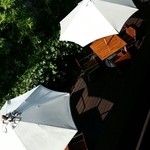 トラットリア セッテ - テラス席。わたし的にはうーん。。。