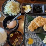 とんかつ 串揚げ 優膳 - 食べ比べセット ロースかつとヒレかつランチ 1,750円