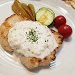 キッチン ブルー グローブ - 反対側から