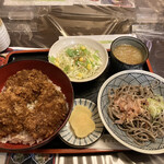 Hoteiya - ソースカツ丼とおろしそばセット