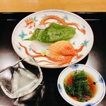 日本料理 五感 - 天草の鯛と大分の赤貝