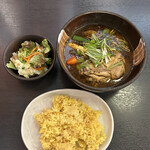 札幌ドミニカ - チキンカリー（オリジナルスープ、辛さ５番）