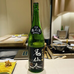 上野 寿司 祇園 - くどき上手 亀仙人 純米大吟醸