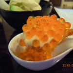 創作串揚 つだ - 鮭といくらの親子揚げ