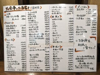 村尾・大衆酒場 - メニュー(2023.3.14)