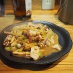 卓 - イカバター炒めその１