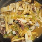 卓 - イカバター炒めその３