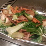 ２０１３・７・７　エリンギと青梗菜炒め