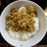 麺堂 稲葉 - 肉ライス（１５０円）
