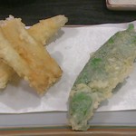 松翁 - 【追加】活海老活穴子天麩羅(1,400円)の穴子