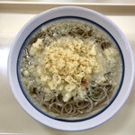 麺の庄つるまる - かけそば 天かすトッピング