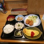 酒房　三日月食堂 - おすすめ定食ご飯大盛り