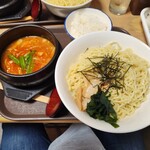 呑み処 談 - 辛味噌つけ麺大+サービスライス