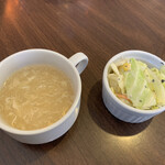 Kaikokissa Sakura Umi - カツカレー、サラダスープ付き。
