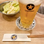 串カツとレモンサワーの店 先斗町酒場 - お通しキャベツ♥