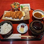 心斎橋 禅園 - ランチ　もち豚一口ロースカツ御膳　ソース