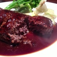 北新地 福多亭 The Ukai - 肉汁があふれ出すハンバーグ