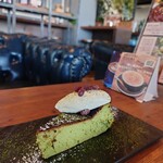 ベッドフォードアベニューカフェ - 抹茶バスクチーズケーキ