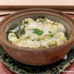 御料理 寺沢 - 白魚に寒中筍､早採り若芽の卵白締め