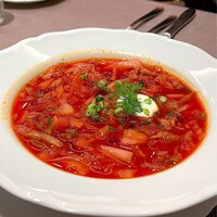 Russian Restaurant ROGOVSKI 銀座 - ウクライナ風ボルシチ